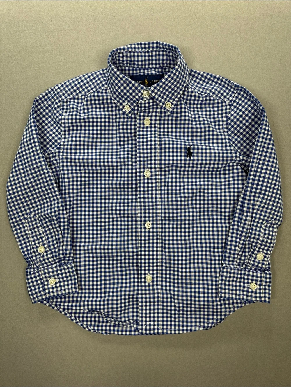 Polo Ralph Lauren Toddler Gingham Natural Stretch Button-Down Shirt - Boys 3/3T